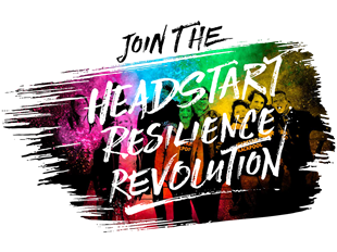 Colourful logo reads Join the Headstart Resilience Revolution 