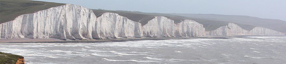 Coastline showing the 'Seven Sisters' cliffs