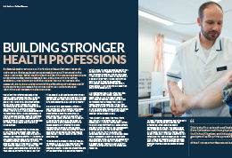 Building stronger health professions poster