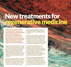 Making Research Matter article on new treatments for regenerative medicine