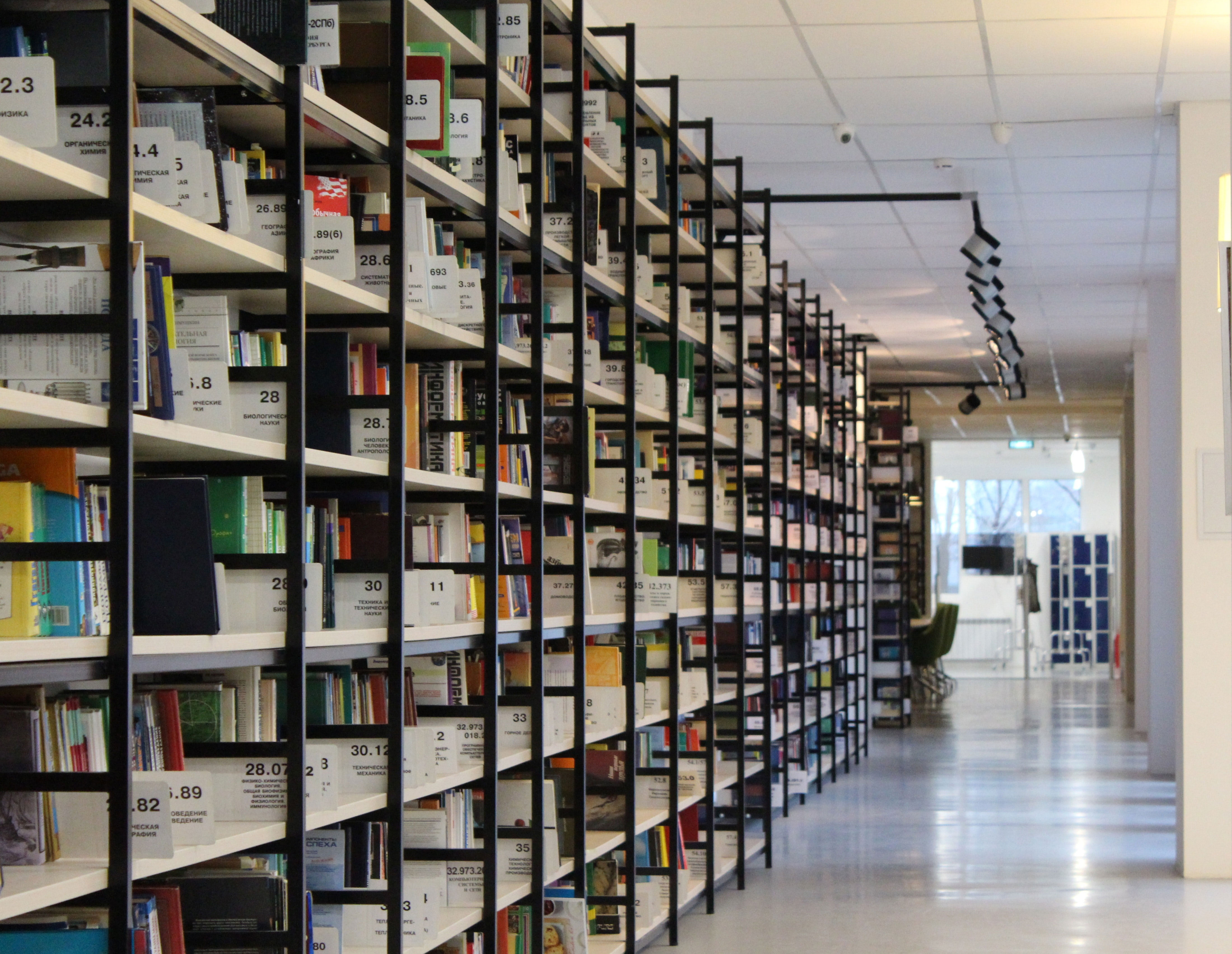 Shelves of research in the design archives
