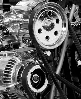 Elements of a car engine