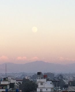 Full moon over Kathmandu