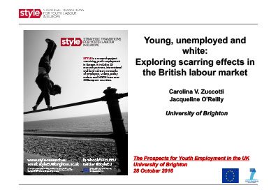 Young, unemployed and white presentation poster