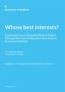 Whose best interest report cover