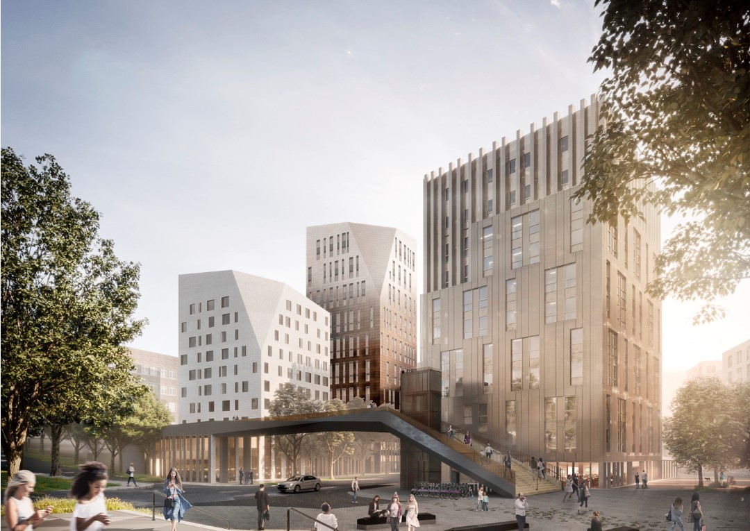 Image of new Moulsecoomb campus plans illustrating Built Environment Research and Enterprise Group