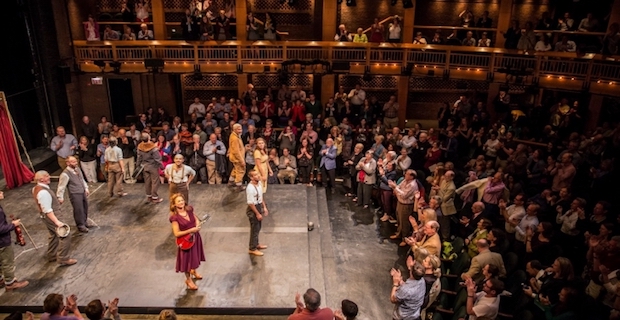 Performers on stage to illustrate Performance and Society Research and Enterprise Group