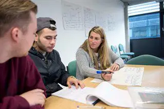 Students in counselling session
