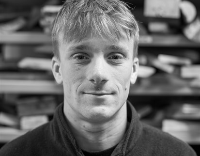 Black and white headshot of Product Design graduate Will Goddard