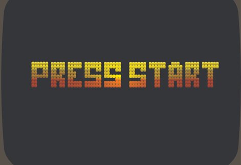 Retro gaming start message