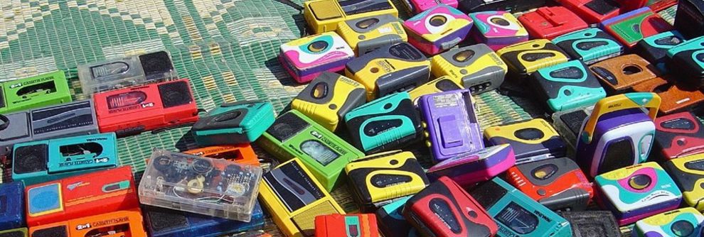 Cassette players in Tripoli, Libya