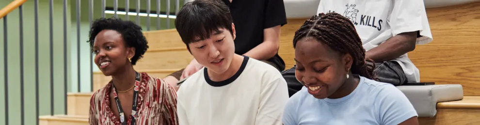 Students studying together