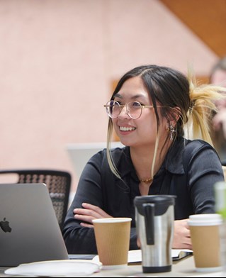 Postgraduate student smiling