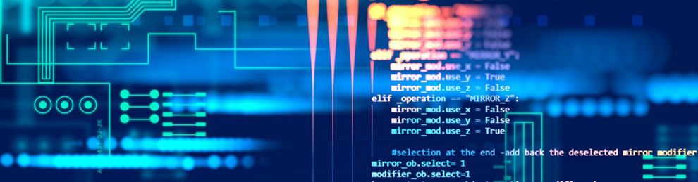 Computer code and electronic symbols