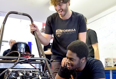 Students at Brighton Racing Motors