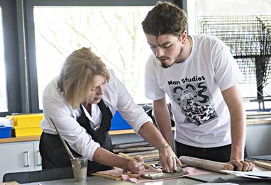 Two Art and Design Students