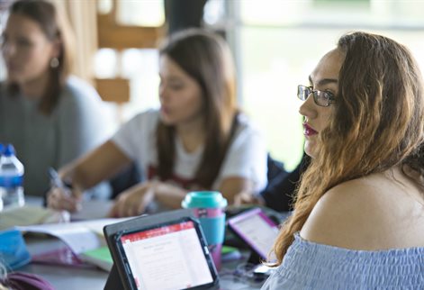 Students in a classroom