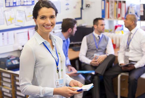 teachers in a staffroom