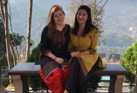 students on placement in Nepal