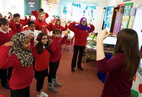 West Blatchington School pupils in the classroom