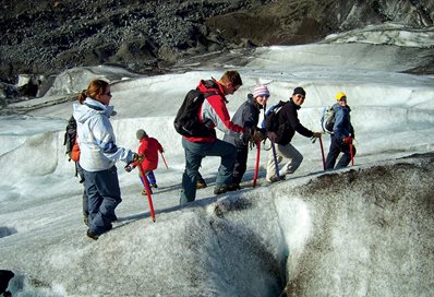 Students on mountain