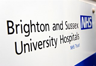 Brighton and Sussex University Hospitals NHS Trust sign