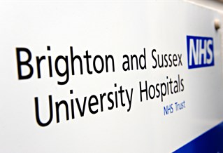 Brighton and Sussex University Hospitals NHS Trust sign