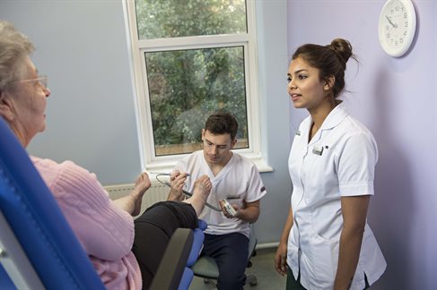 Occupational Therapy and podiatry students