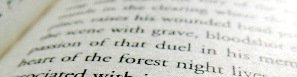 Text in a book
