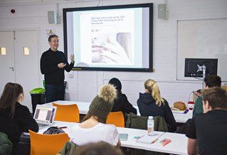Students in lecture theatre