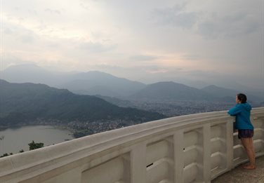 Sabrina Barnes in Nepal