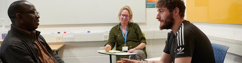 mental health nursing student in a simulation exercise