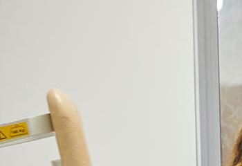 student and patient on a bed