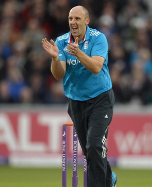 Cricket coach James Tredwell on the pitch