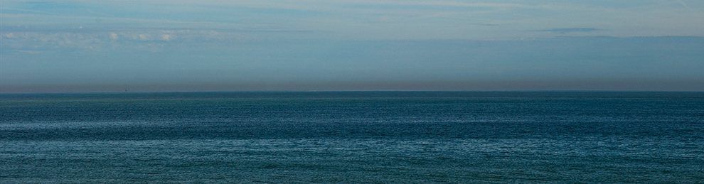 Photo of a calm blue sea