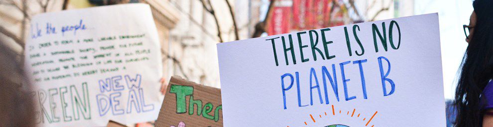 There is no Planet B sign climate protest