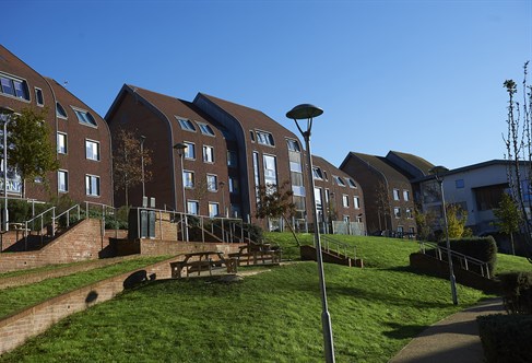 Exterior shot of Varley Halls