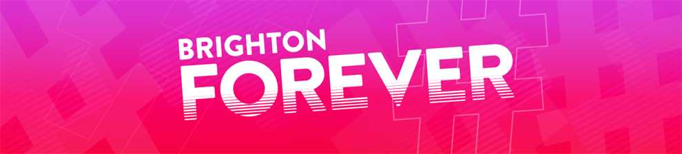 Graphic image with the words Brighton Forever