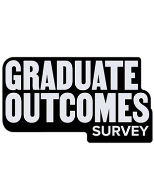 Graduate Outcomes Logo black and white square