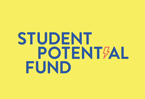 Graphic with words student potential fund