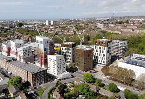 Aerial view of Moulsecoomb campus