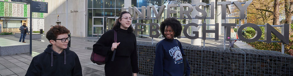 Students outside Elm House