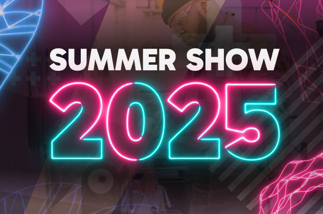 Graphic image with words Summer Show 2025