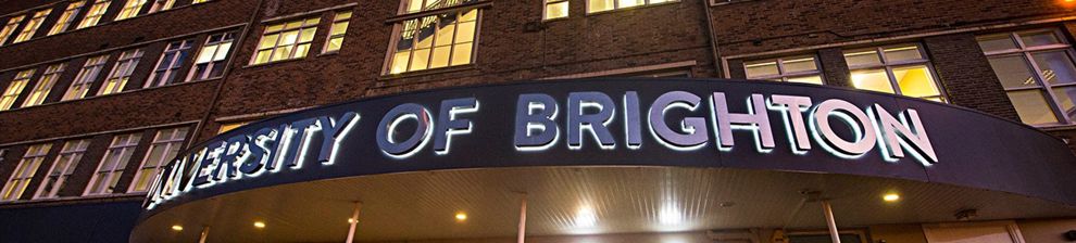 University of Brighton sign on Mithras House