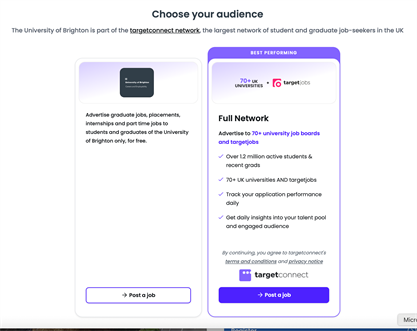 Careers connection screenshot