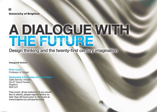 A Dialogue With The Future (inaugural lecture poster)