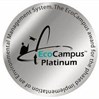 EcoCampus Platinum logo - a platinum circle with the additional text 'The EcoCampus award for the phased implementation of an Environmental Management System'.