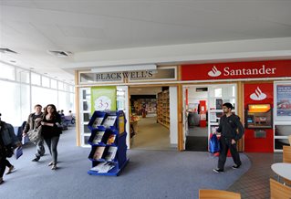 Santander bank in Cockcroft building