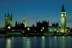 London at night