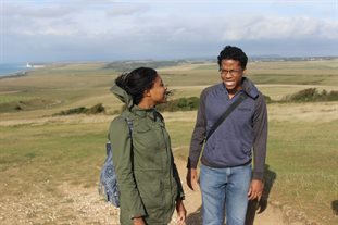 Study Abroad students in the East Sussex countryside